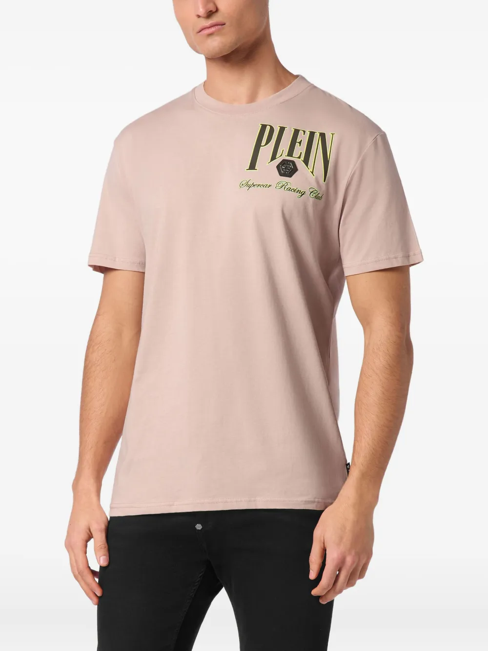 Philipp Plein Supercar Racing T-shirt Roze