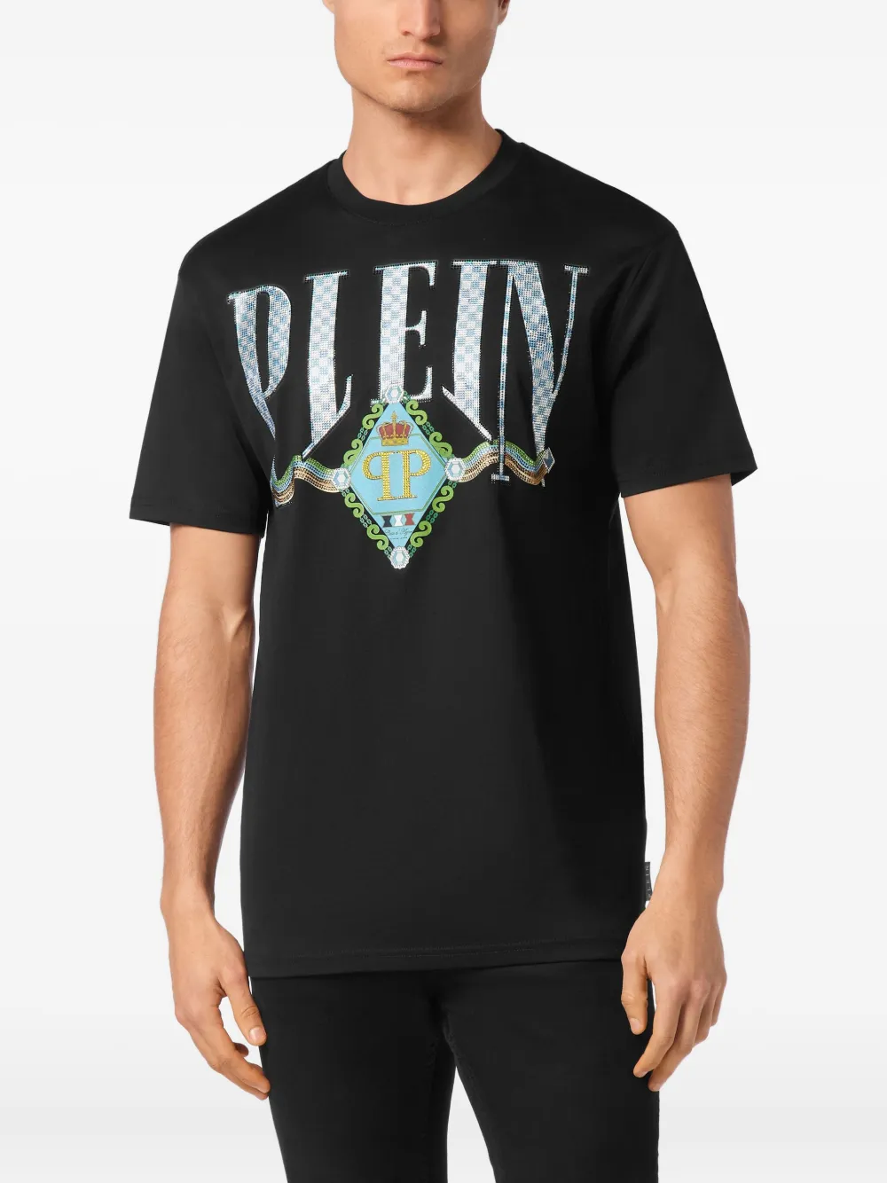 Philipp Plein Katoenen T-shirt Zwart