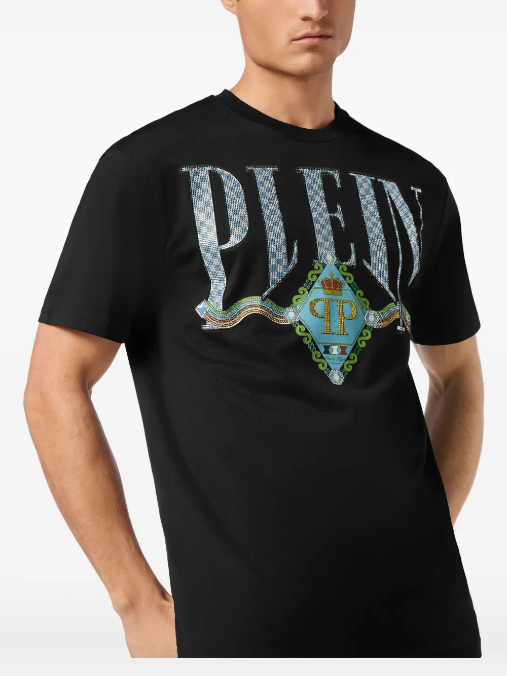 Philipp Plein Katoenen T-shirt Zwart