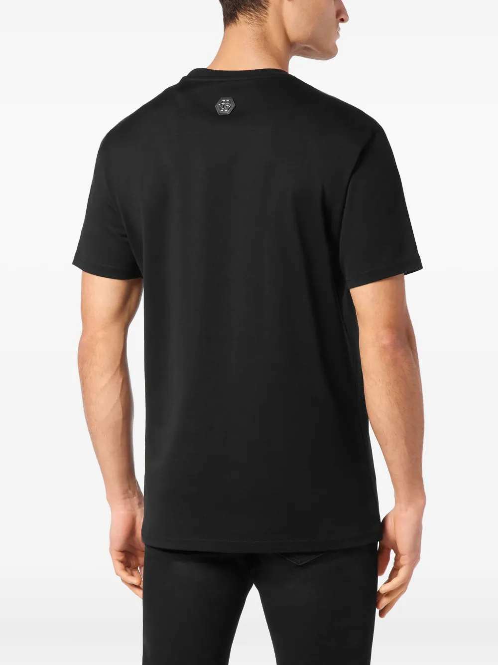 Philipp Plein Coursive Border T-shirt Zwart