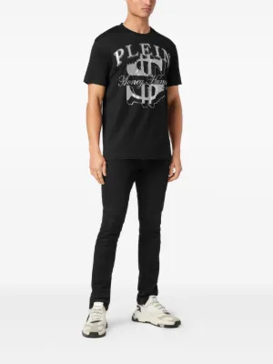 Camiseta Philipp Plein PP1978 Para Hombre - Gris 👕