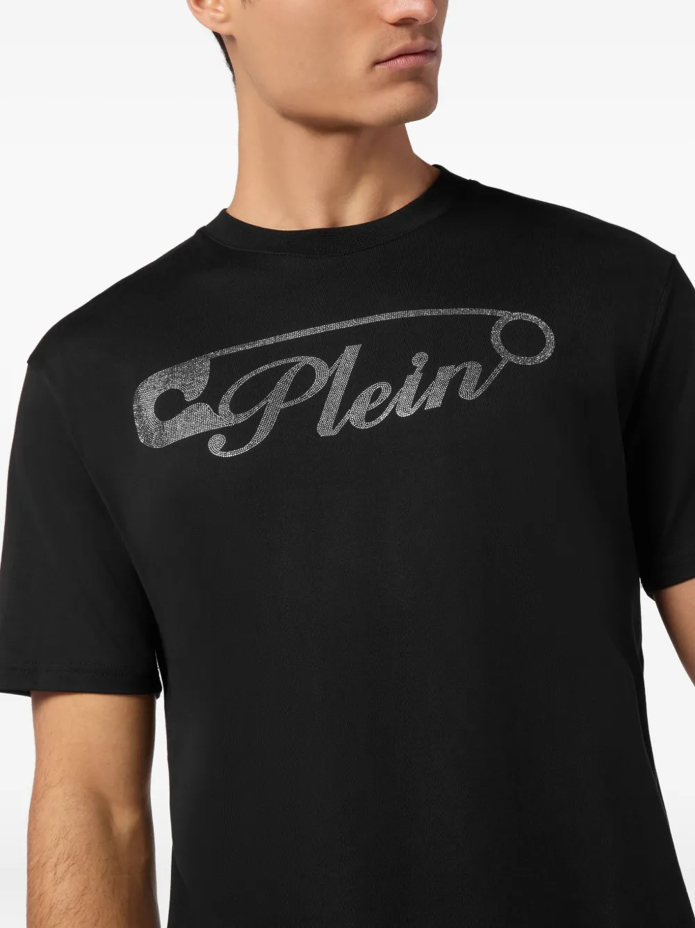 Philipp Plein Safety Pin T-shirt Zwart