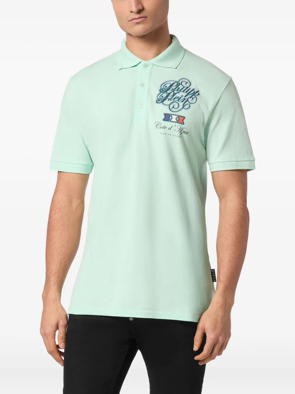 Philipp Plein Racing Car poloshirt Groen