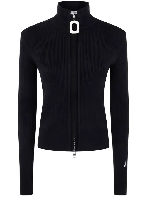 JW Anderson zip-up ribbed cardigan