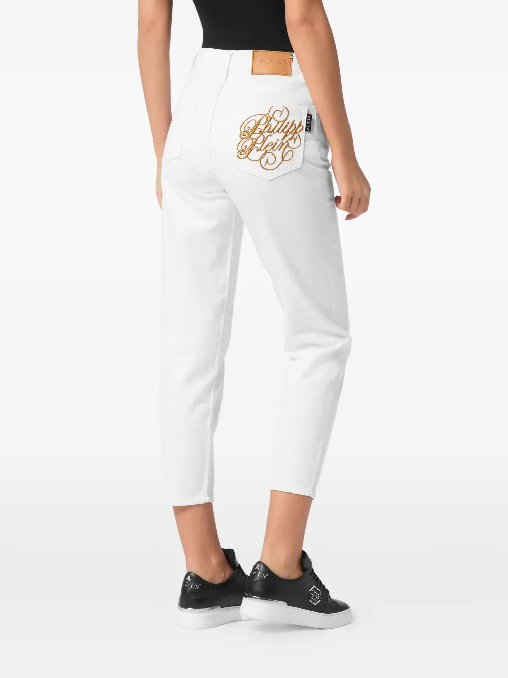 Philipp Plein Mom-fit jeans Wit