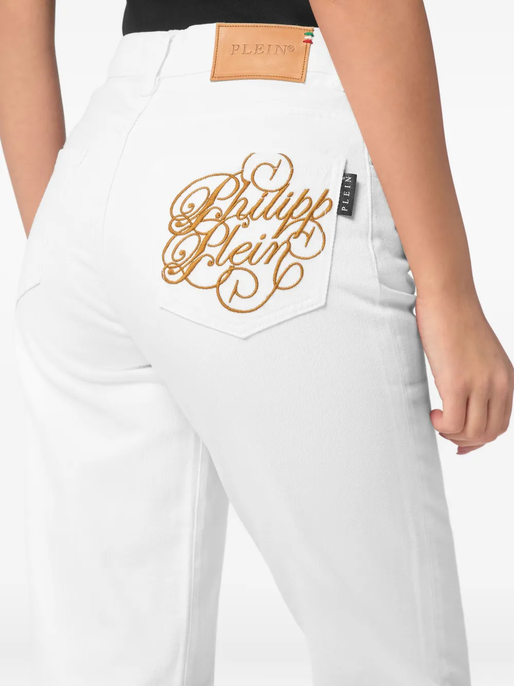 Philipp Plein Mom-fit jeans Wit