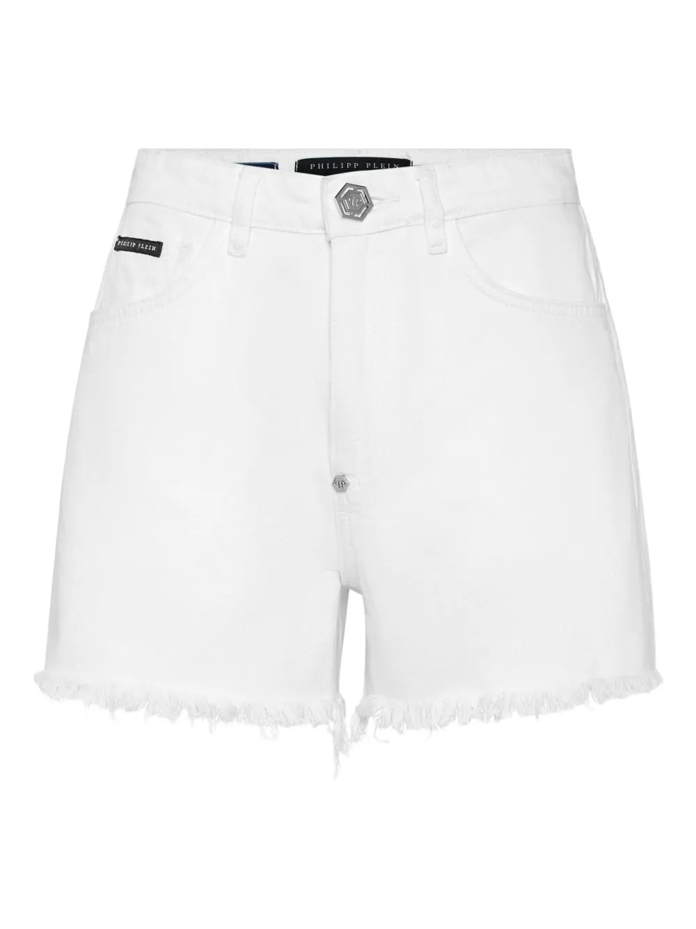 Philipp Plein Logo-embroidered Denim Shorts