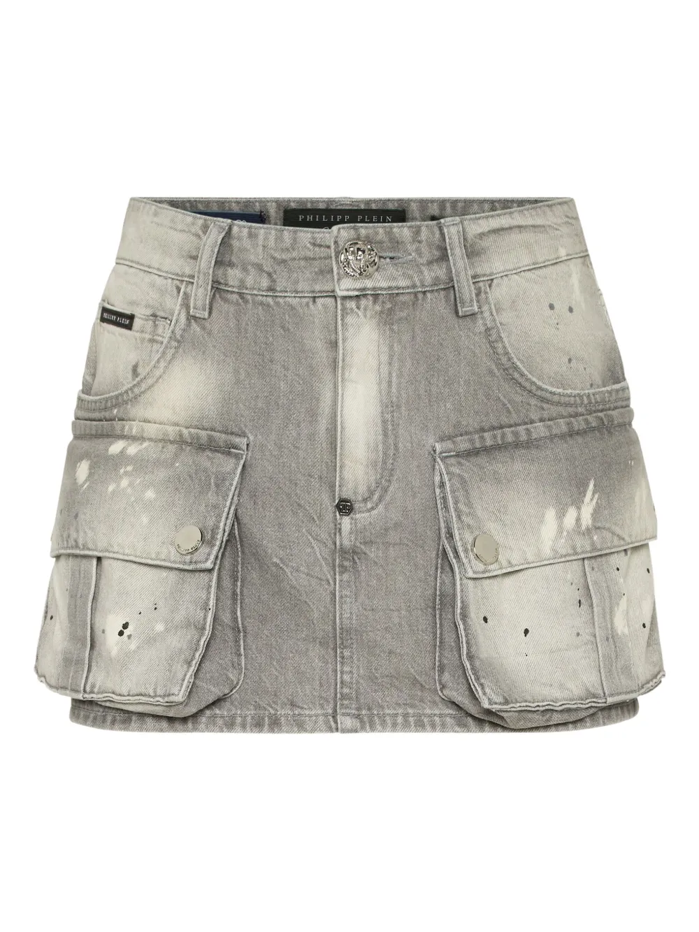 Philipp Plein カーゴ ミニスカート - グレー Philipp Plein カーゴ ミニスカート - グレー