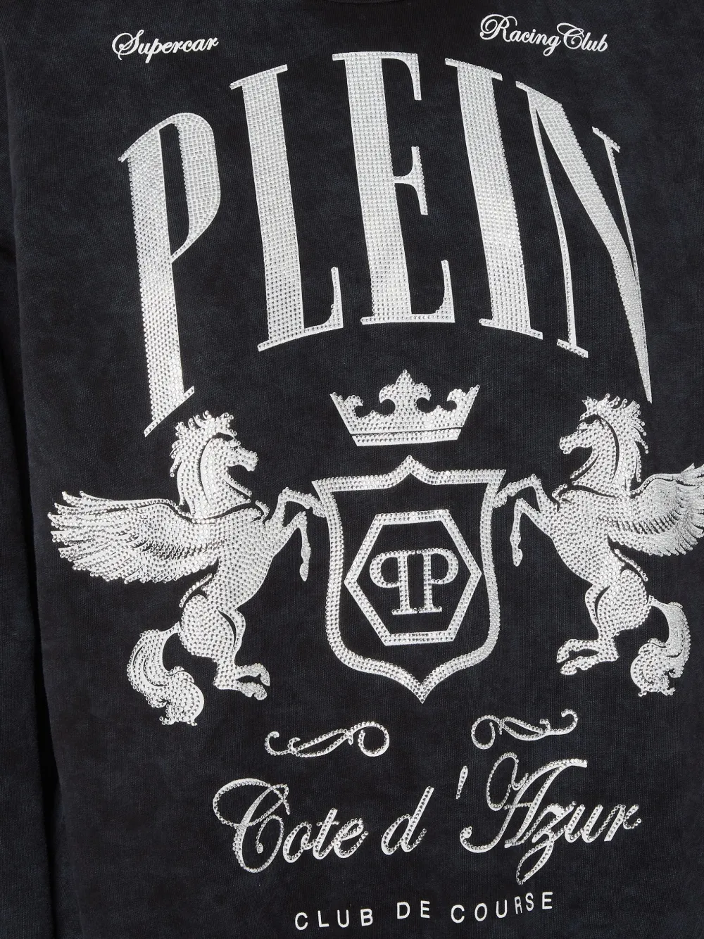 Philipp Plein Sweater verfraaid met kristallen Zwart