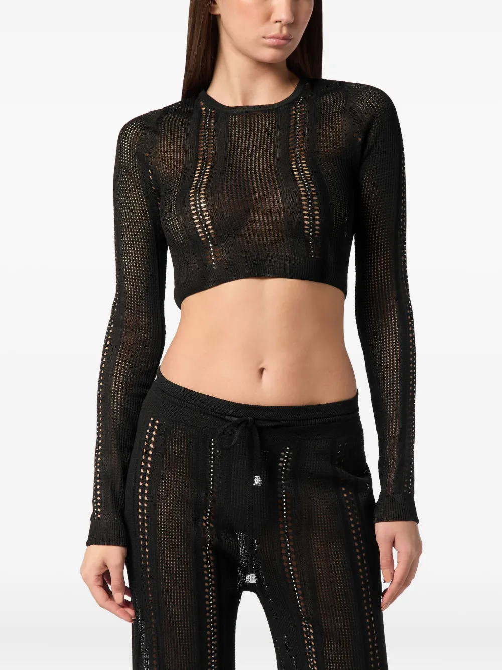 Philipp Plein Gebreide top Zwart