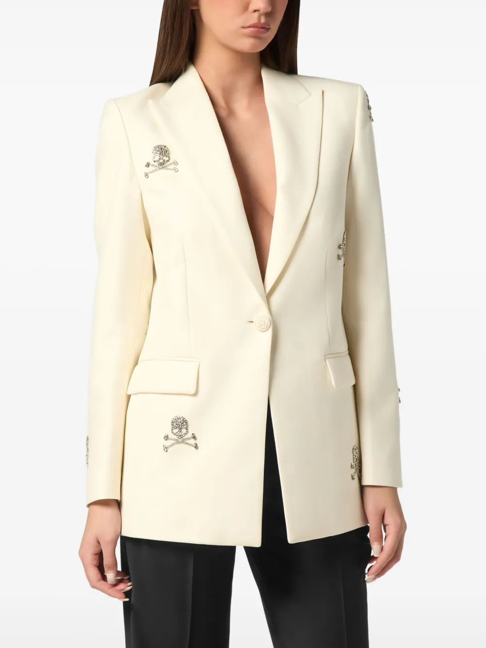 PHILIPP PLEIN SKULL STRASS BLAZER 