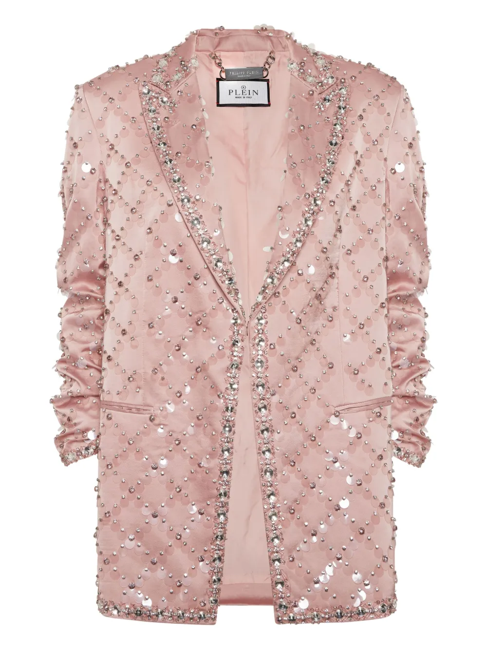 Philipp Plein Blazer verfraaid met pailletten Roze