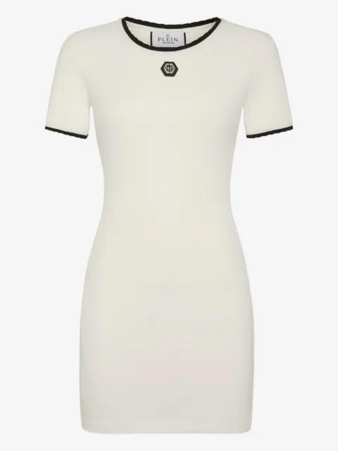 Philipp Plein vestido stretch de algodón 