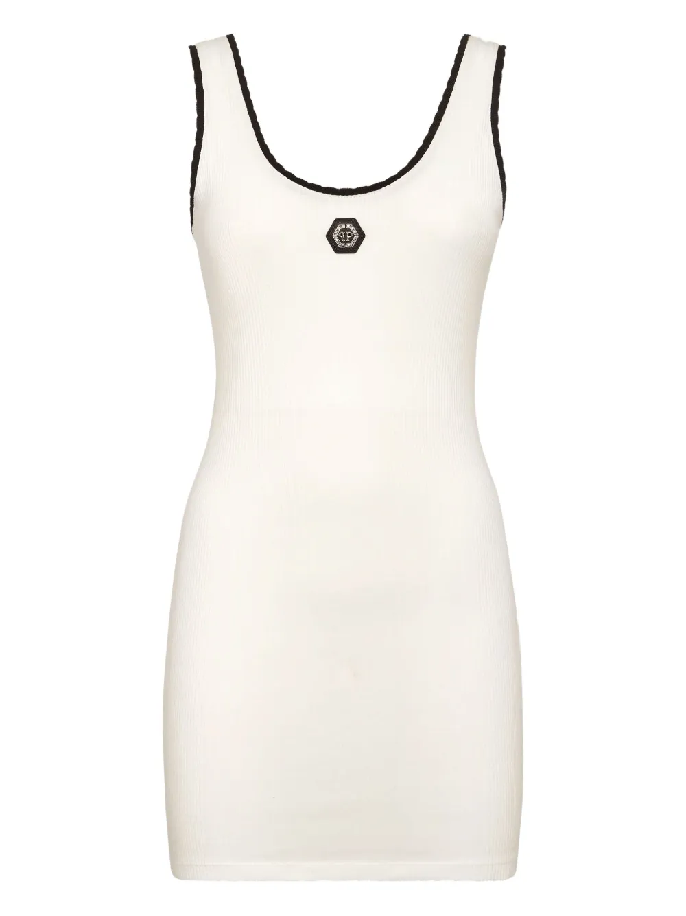 Philipp Plein Jurk van stretch-katoen Wit