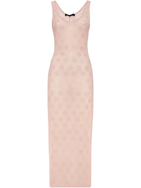 Philipp Plein monogram midi dress