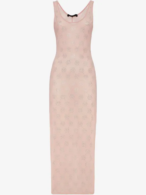 Philipp Plein Midikleid mit Monogramm