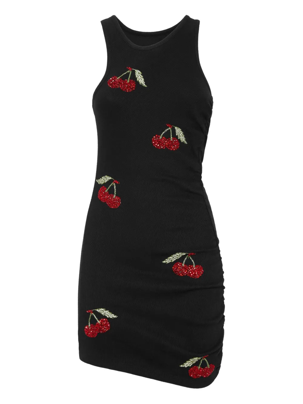 Philipp Plein Mini-jurk met kersenpatroon Zwart