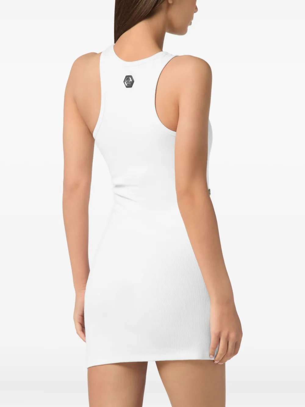 Philipp Plein crystal-embellished dress Wit