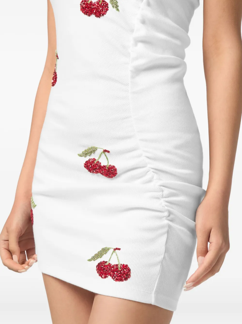 Philipp Plein crystal-embellished dress Wit