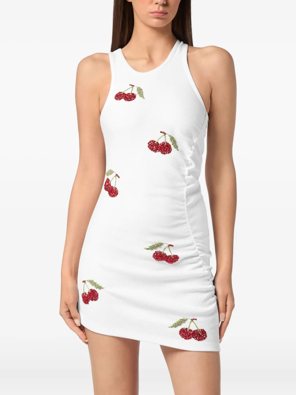 Philipp Plein crystal-embellished dress Wit
