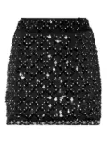 Philipp Plein paillette-embellished mini skirt - Black