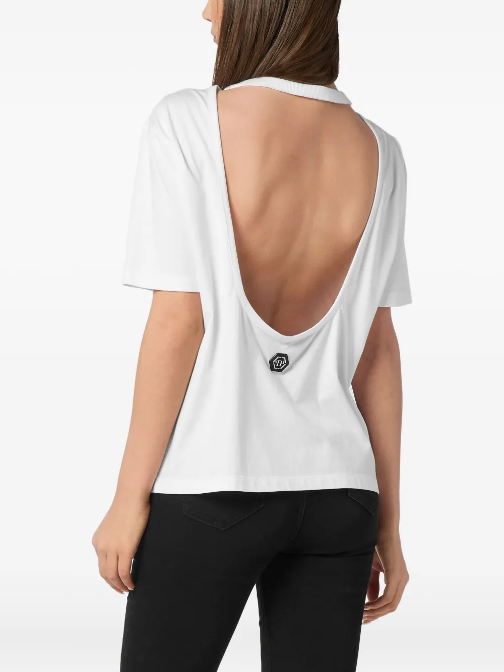 Philipp Plein crystal-embellished T-shirt Wit