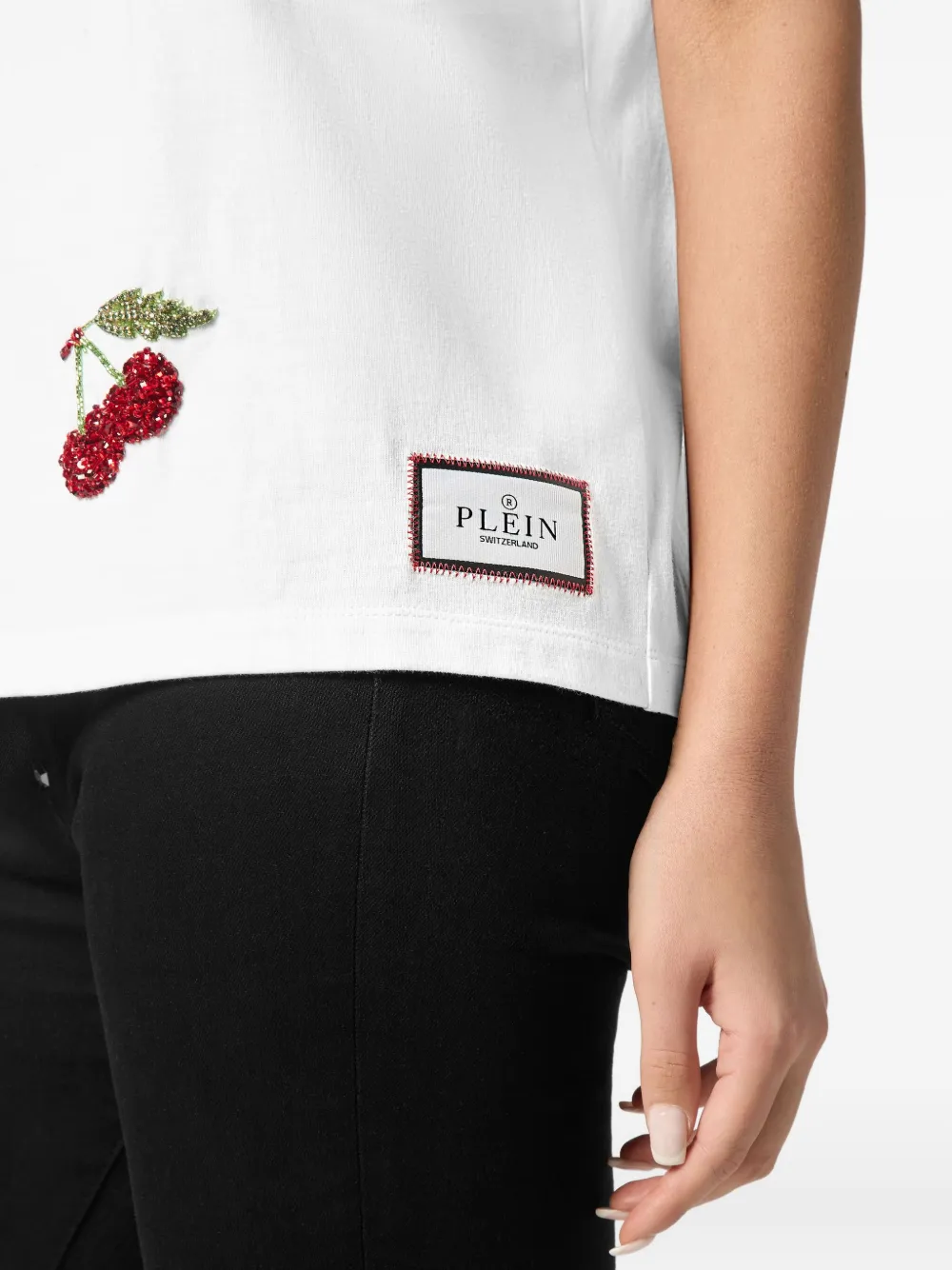 Philipp Plein crystal-embellished T-shirt Wit