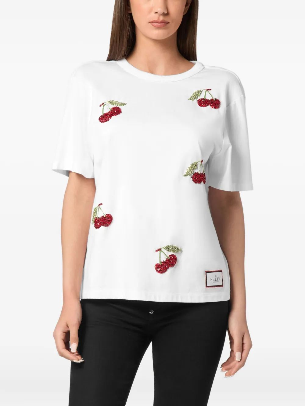 Philipp Plein crystal-embellished T-shirt Wit