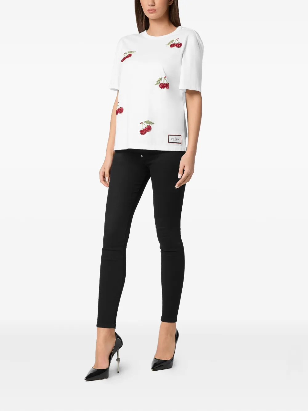 Philipp Plein crystal-embellished T-shirt Wit