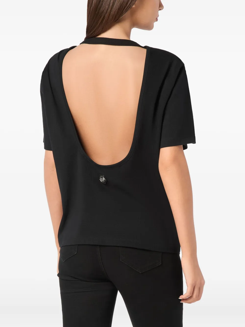 Philipp Plein T-shirt met kersenprint Zwart