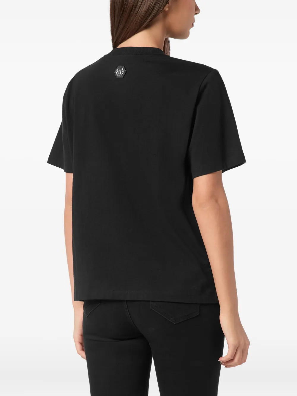 Philipp Plein crystal-embellished t-shirt Zwart