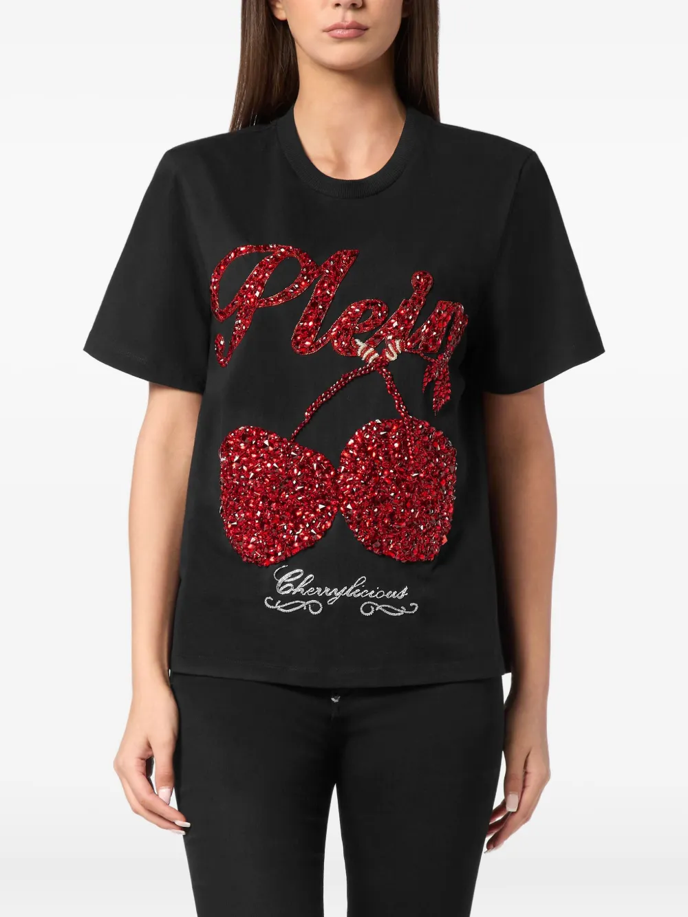 Philipp Plein crystal-embellished t-shirt Zwart