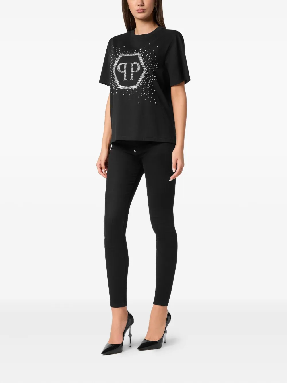 Shop Philipp Plein Hexagon T-shirt