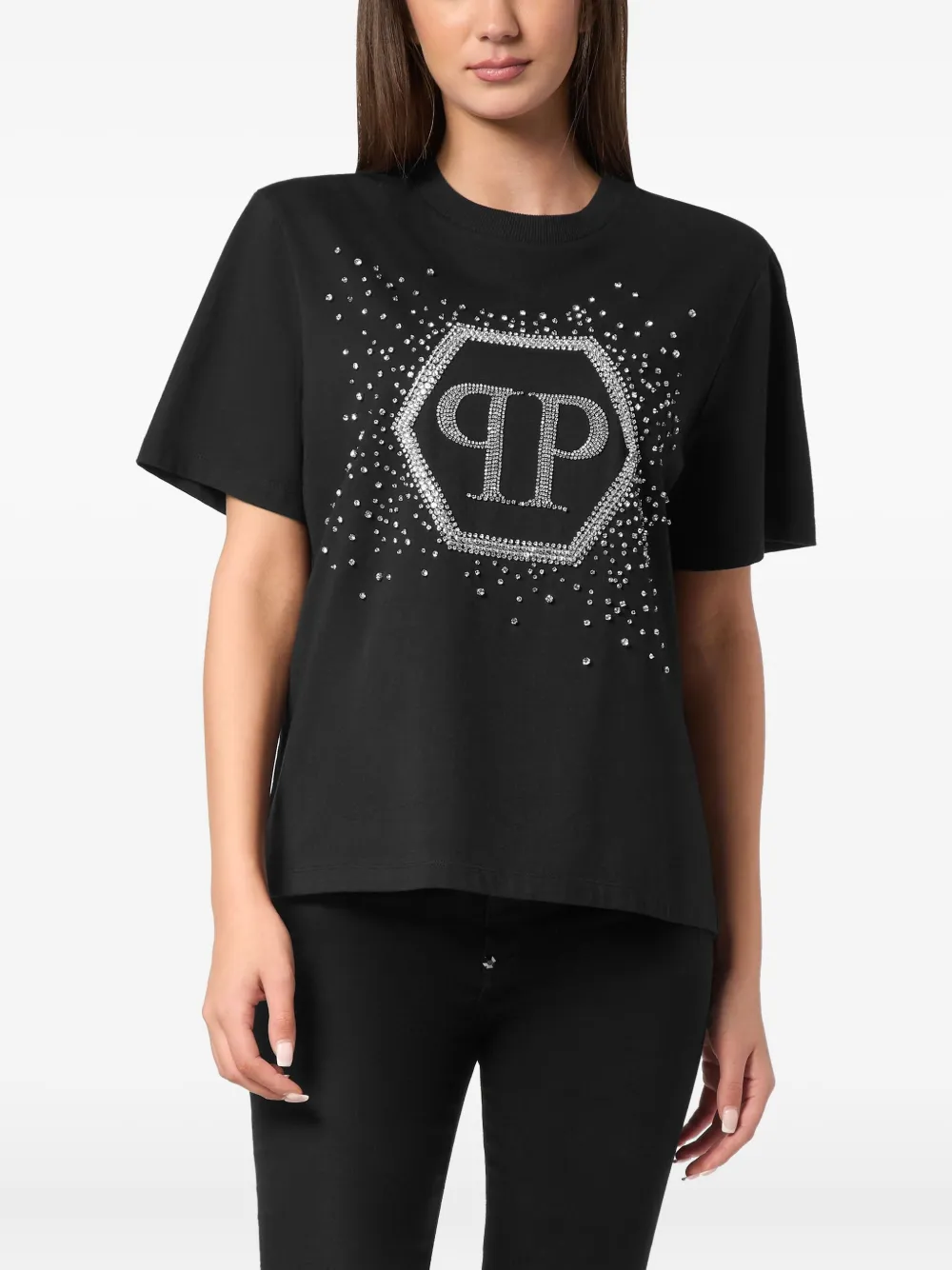 Shop Philipp Plein Hexagon T-shirt