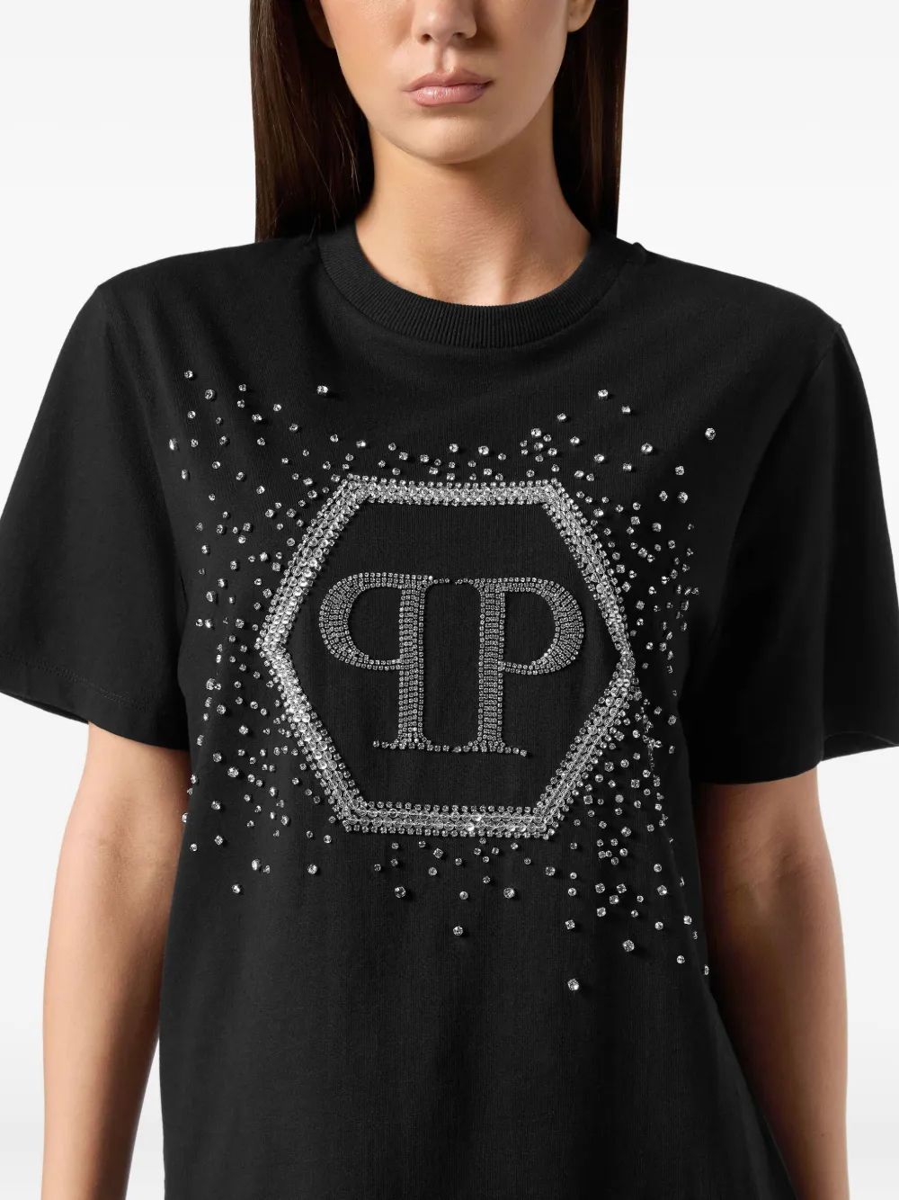 Shop Philipp Plein Hexagon T-shirt