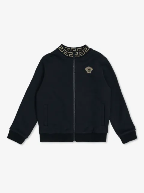 Versace Kids Medusa-embroidery cardigan
