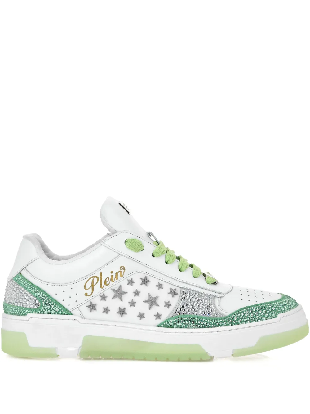 Philipp Plein studded leather sneakers White