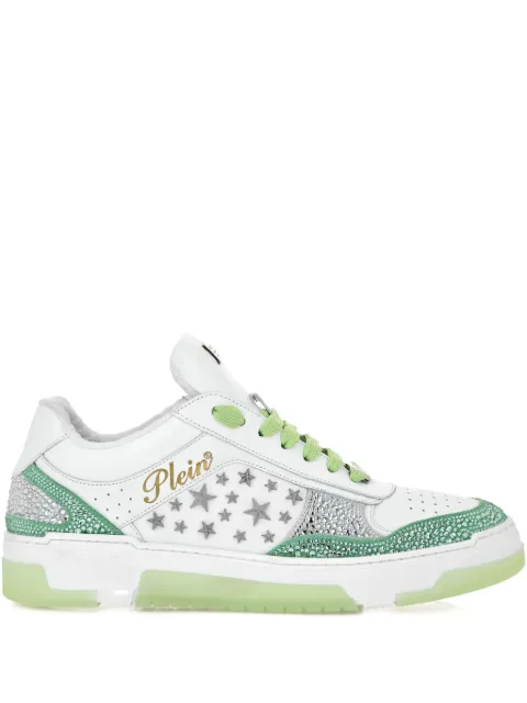 Philipp Plein studded leather sneakers