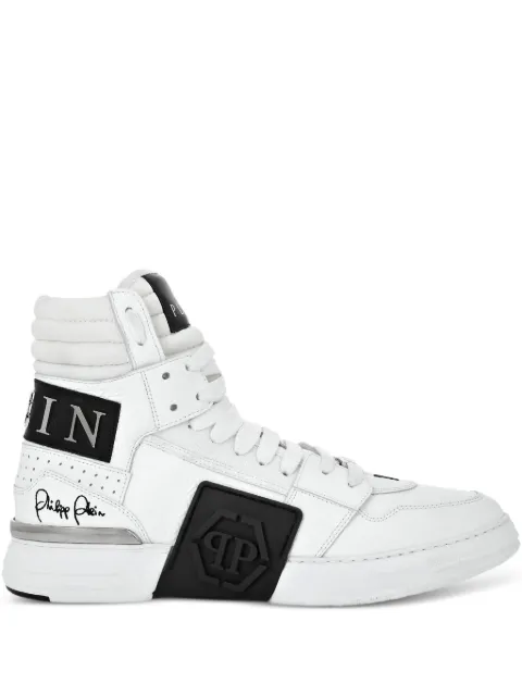 Philipp Plein tenis altos con parche del logo
