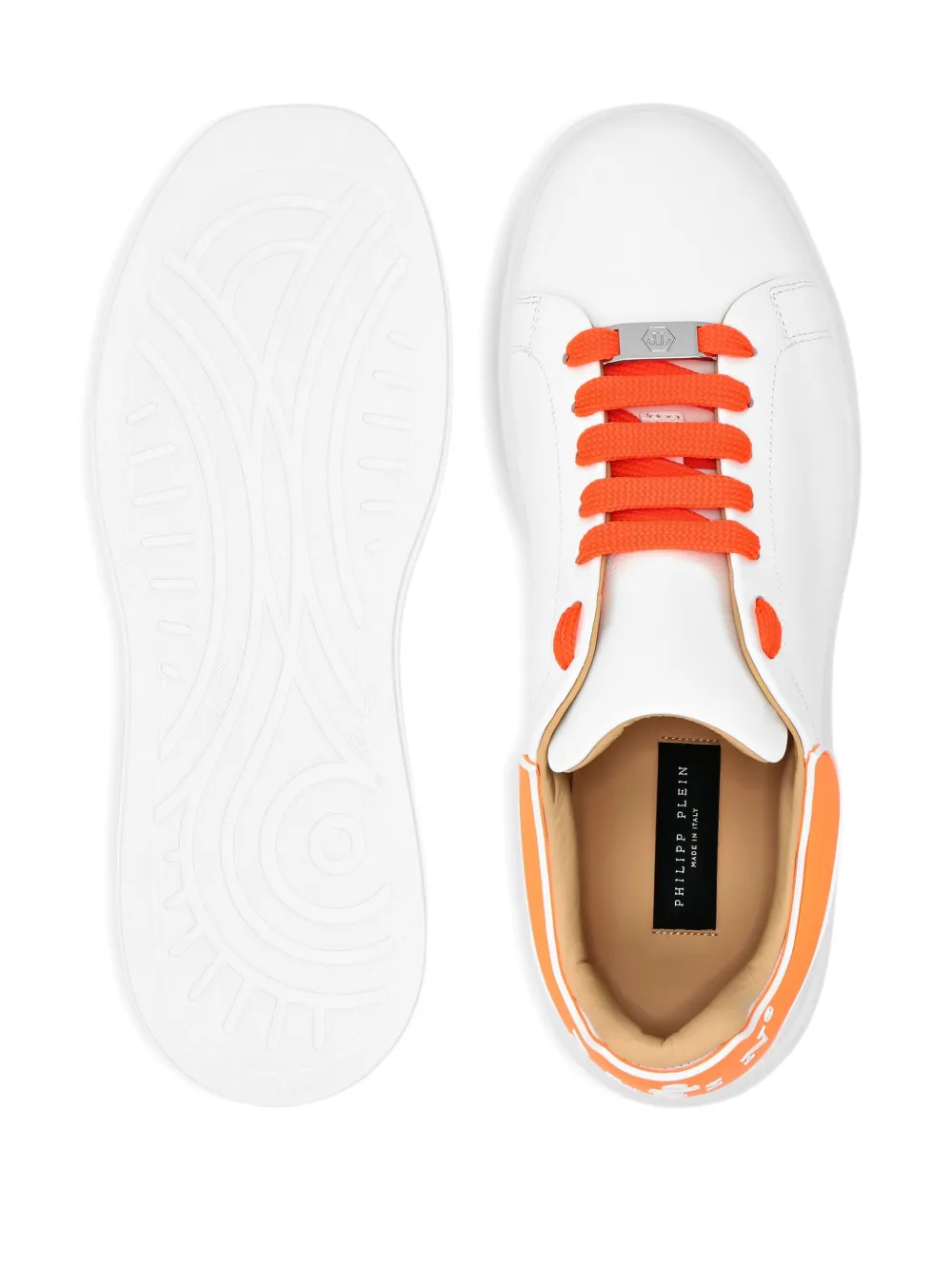 Philipp Plein leather sneakers White