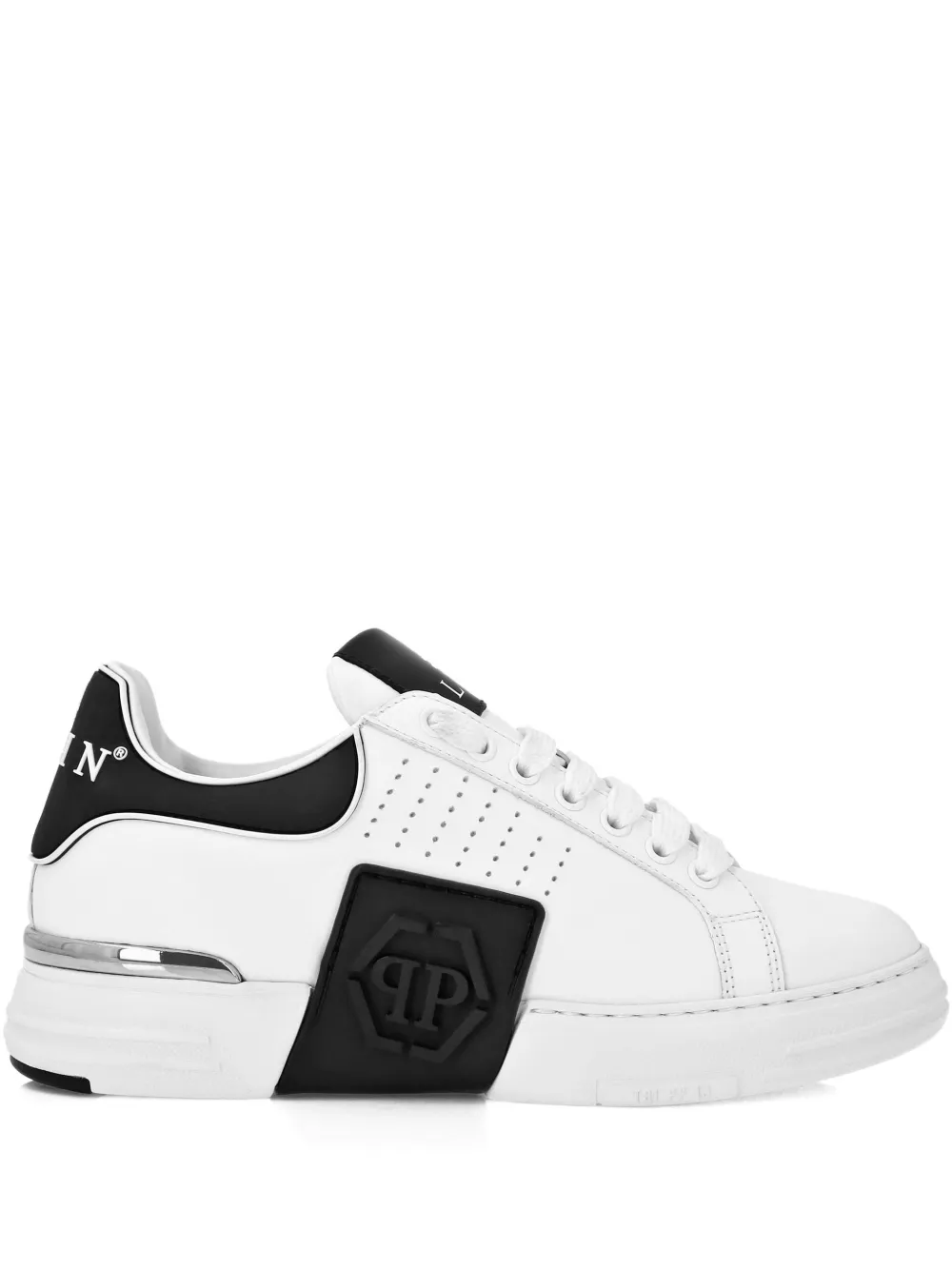 Philipp Plein panelled sneakers White