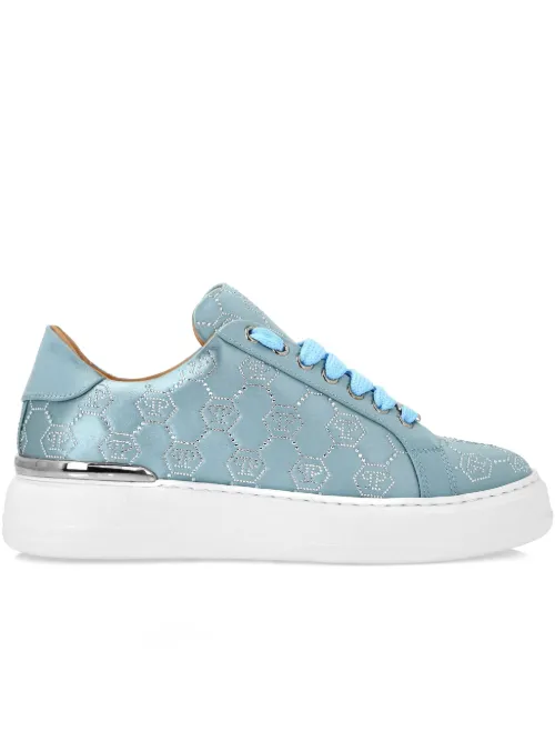 Baskets à détails de monogrammes en strass - Philipp Plein - Modalova