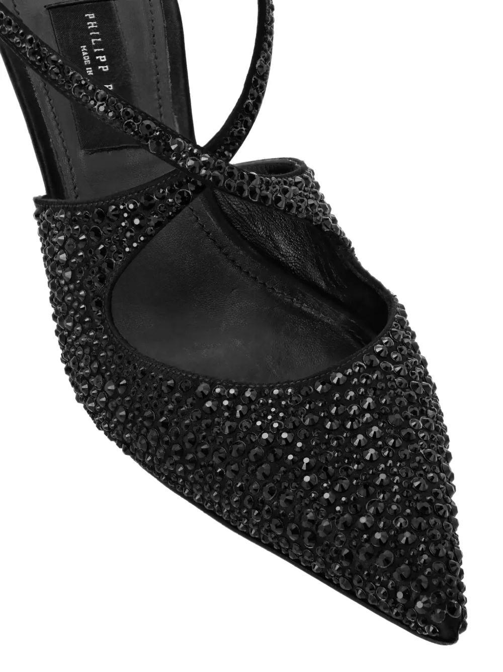 Philipp Plein 55mm Slingback Strass pumps Black