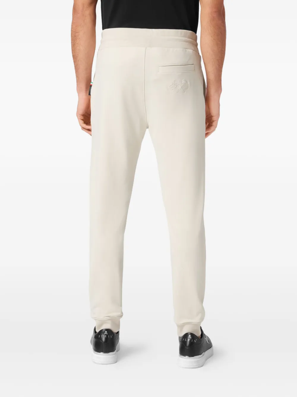 Philipp Plein Trainingsbroek met logopatch Beige