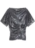 DRIES VAN NOTEN embellished top - Silver