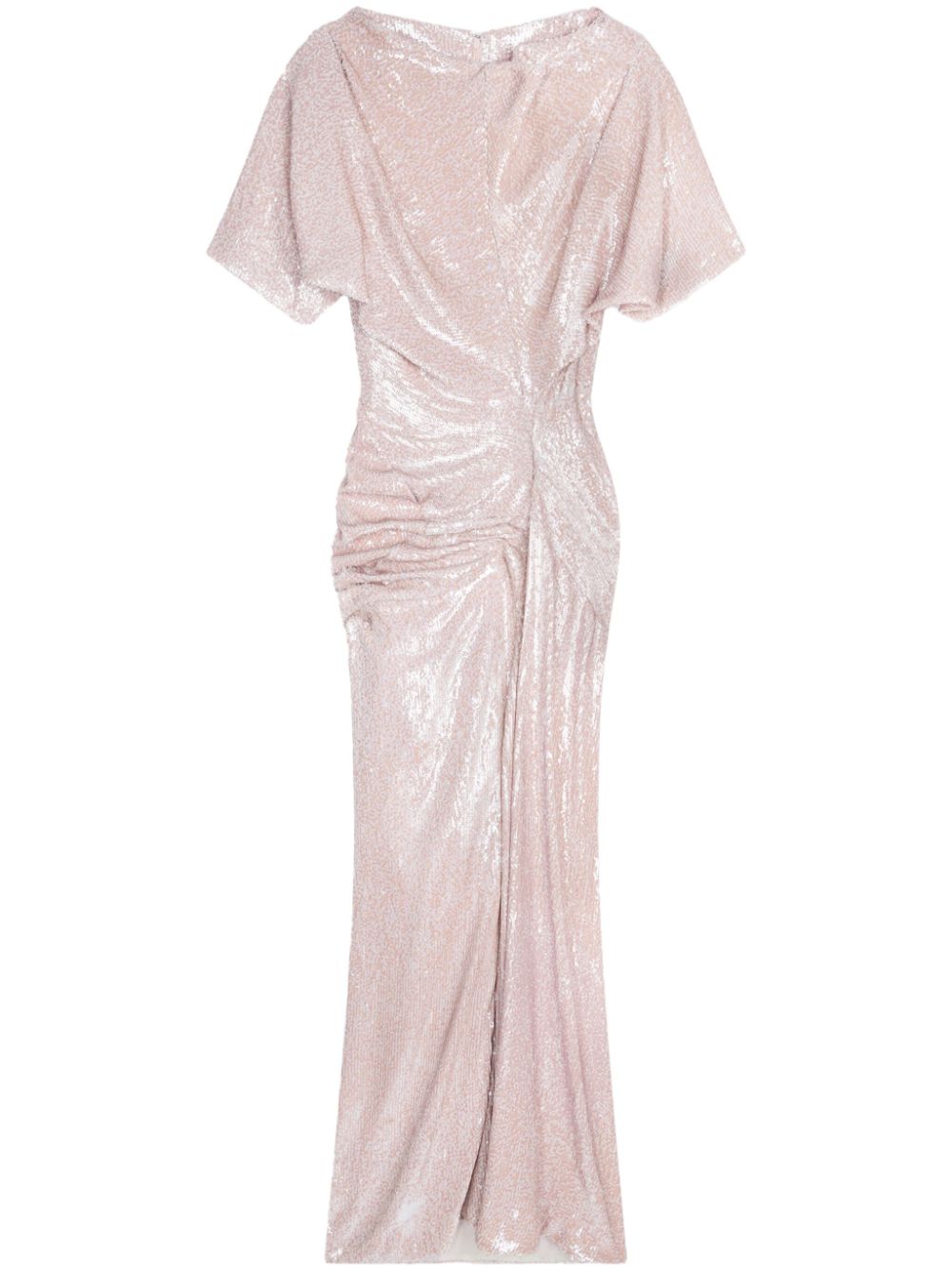 DRIES VAN NOTEN sequin-embellished maxi dress - Pink