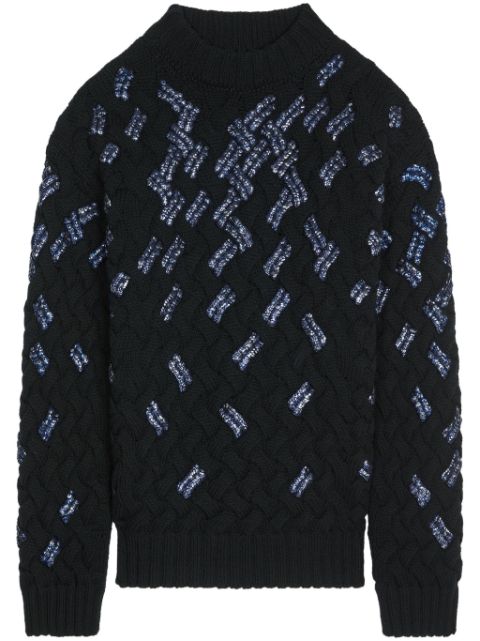 DRIES VAN NOTEN sequin-embellished sweater