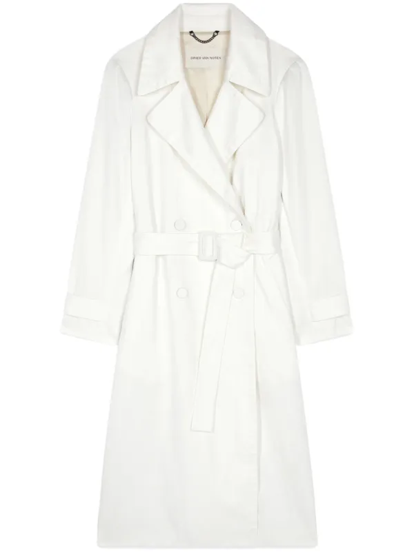 DRIES VAN NOTEN コットン コート | ホワイト | FARFETCH JP