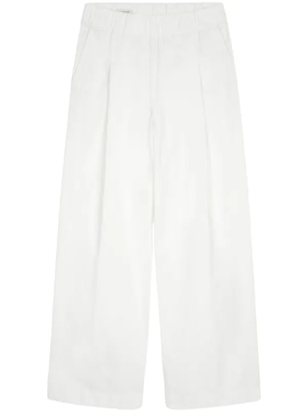 DRIES VAN NOTEN ワイドパンツ | ホワイト | FARFETCH JP