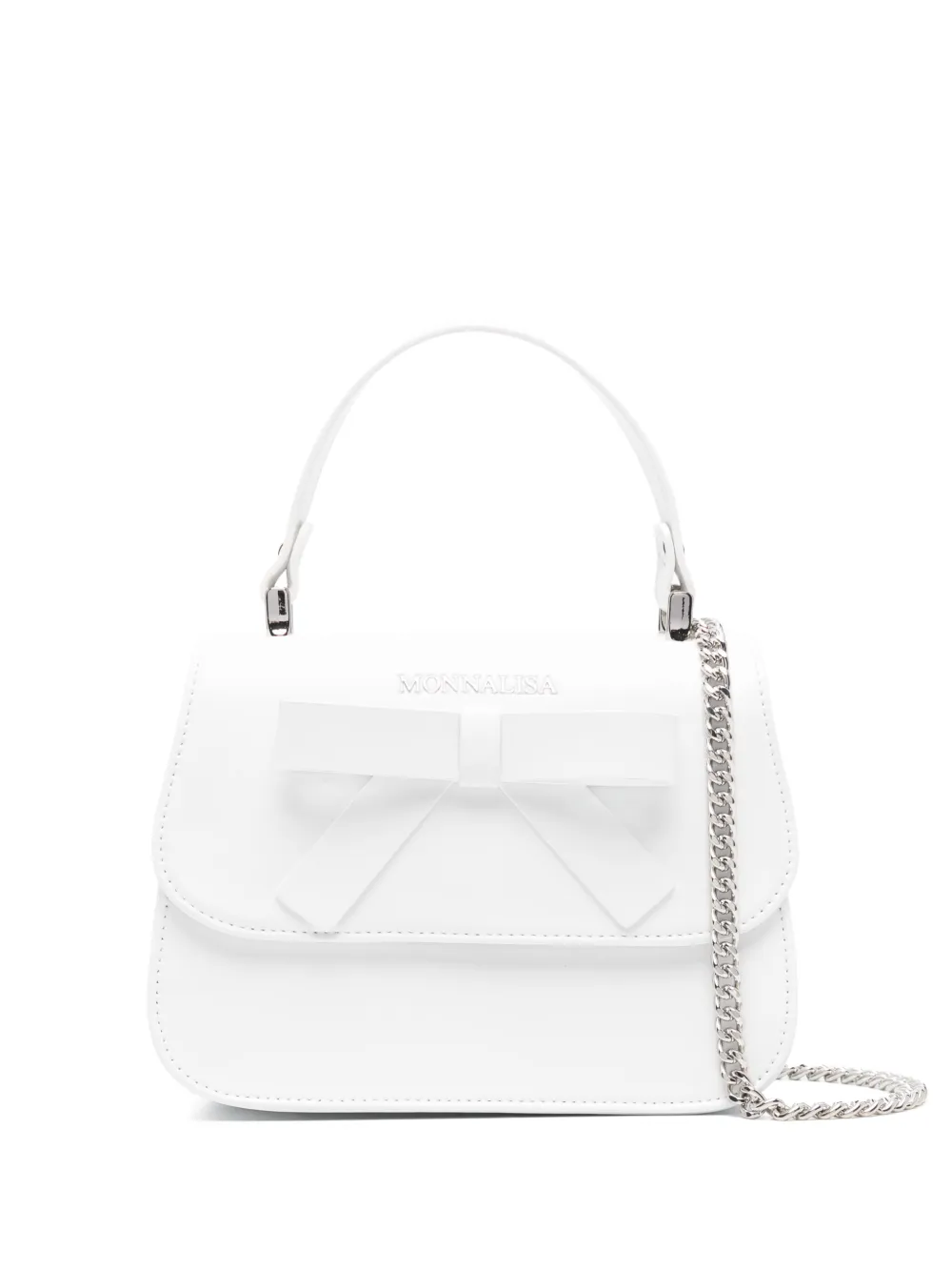 Monnalisa bow-detail shoulder bag | White | Image 1